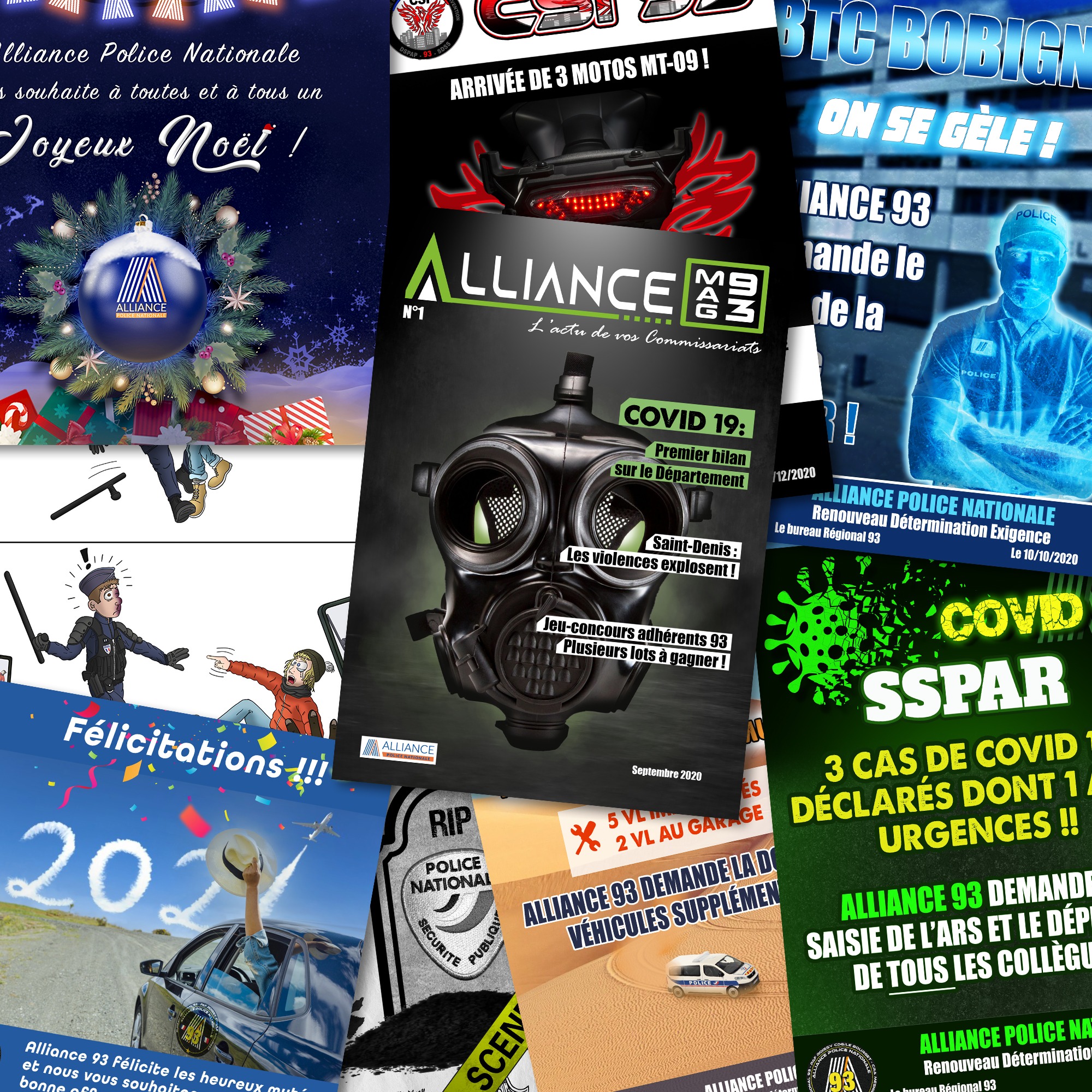 Cosmographics – Tracts de communication et illustrations magazine pour Bureau Alliance 93