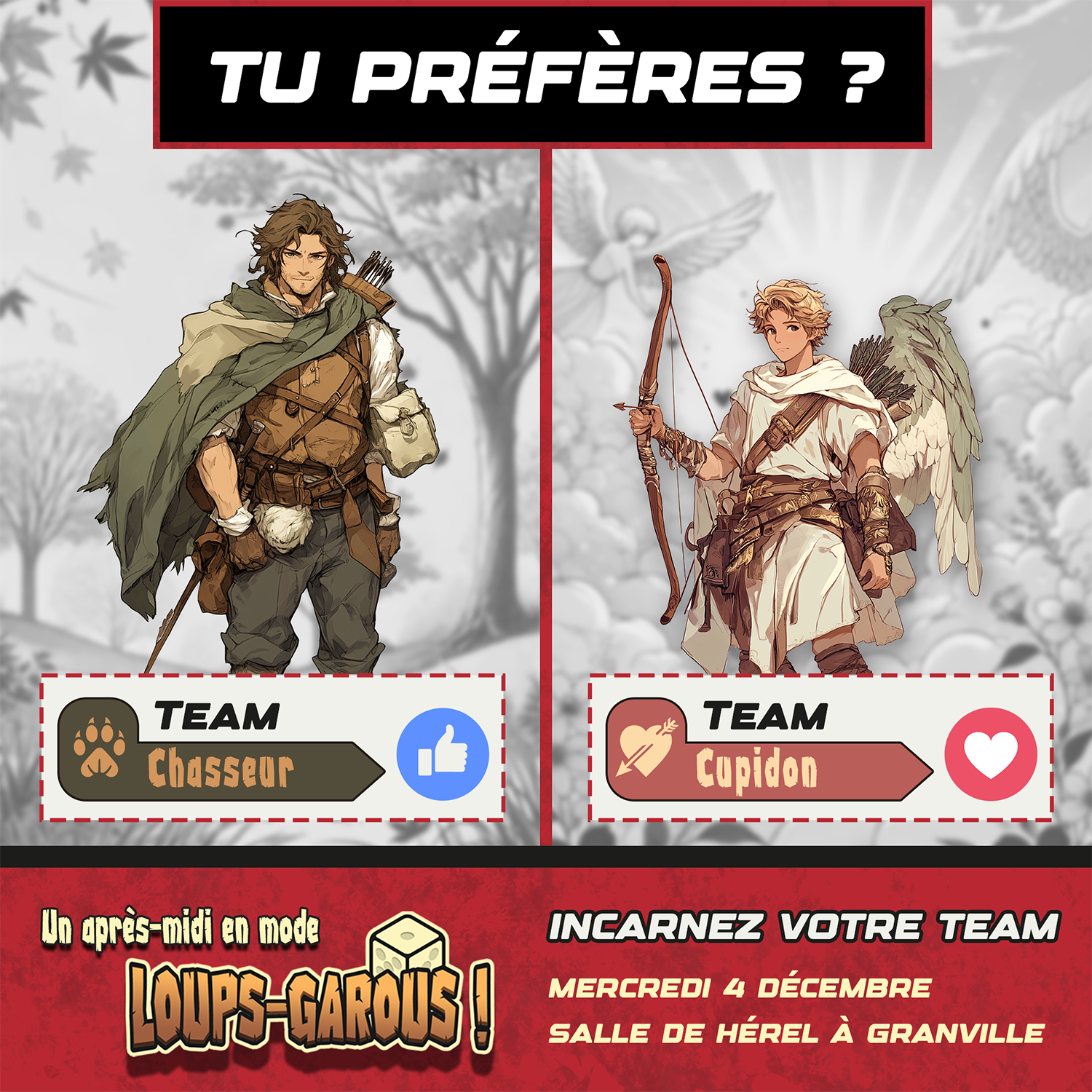 CHASSEUR VS CUPIDON