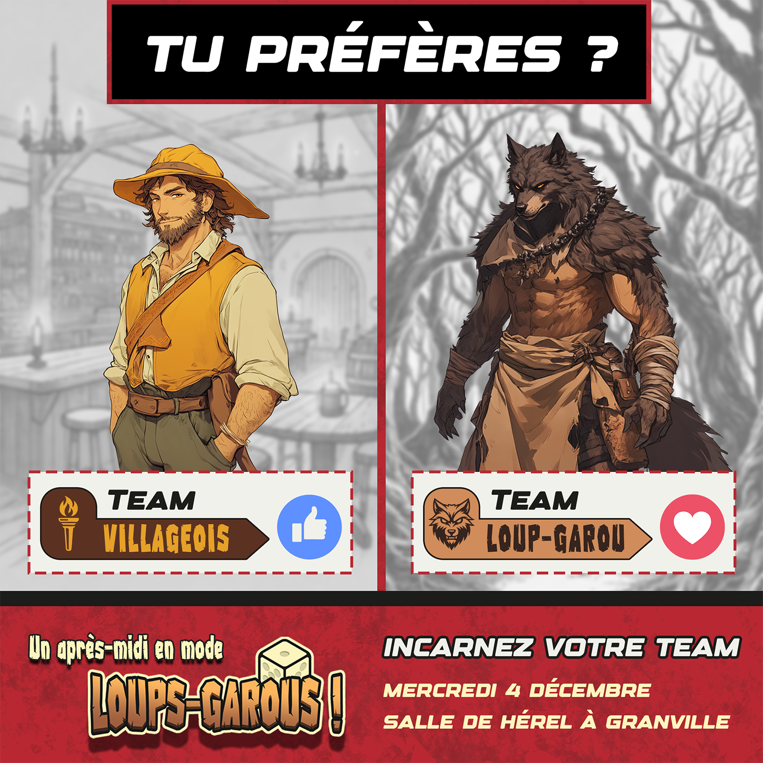 VILLAGEOIS VS LOUP-GAROU
